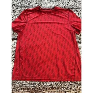 Men's Russel Dri Power Fit ShortSleeve Crew Neck Red Black Athletic Size XL